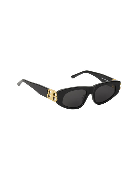 Balenciaga BB0095S 001 Square Eye Cat Black Gold – vista 6