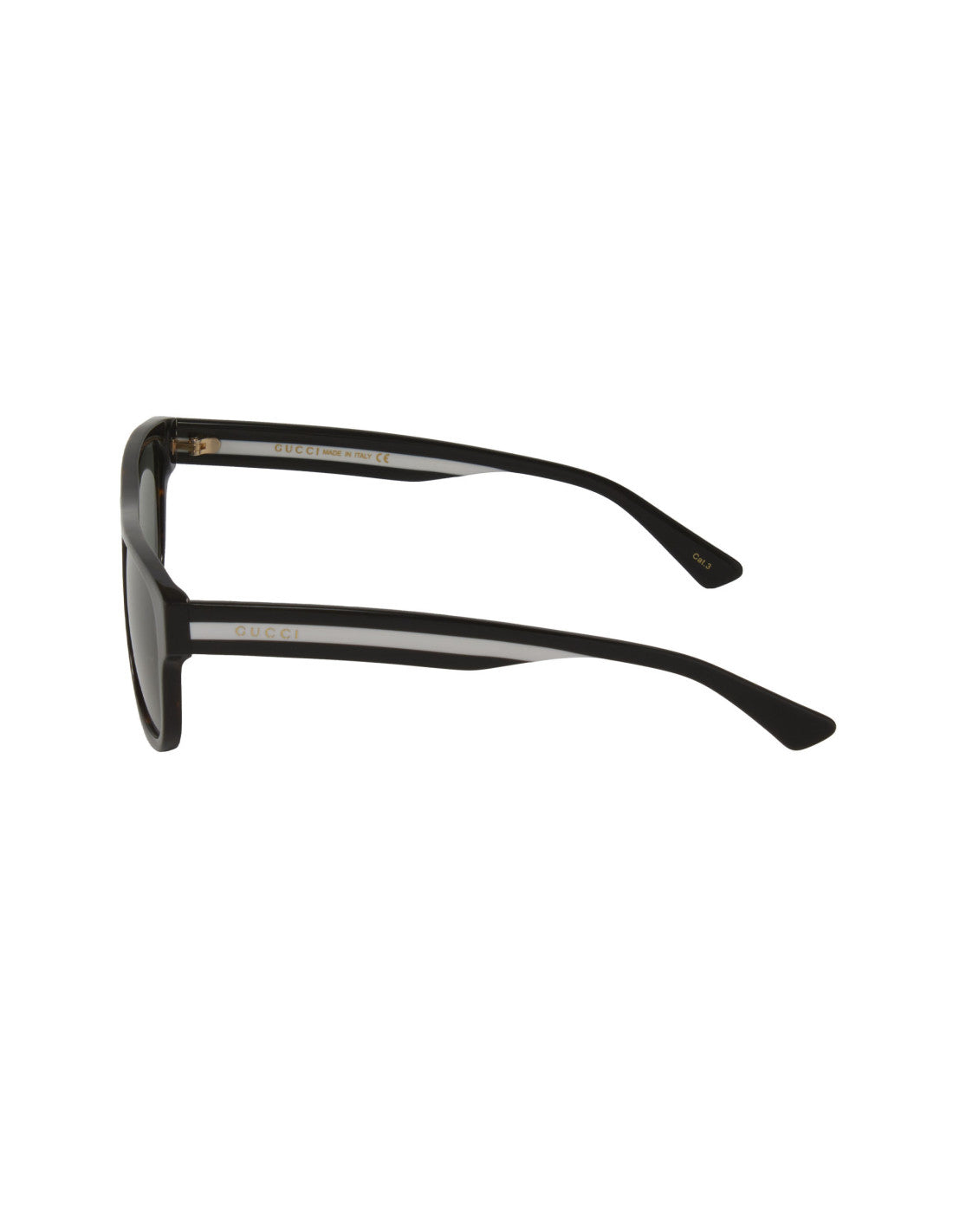 Gucci Gg0341s 003 Square Shape Carey Negro Blanco Original – vista 6