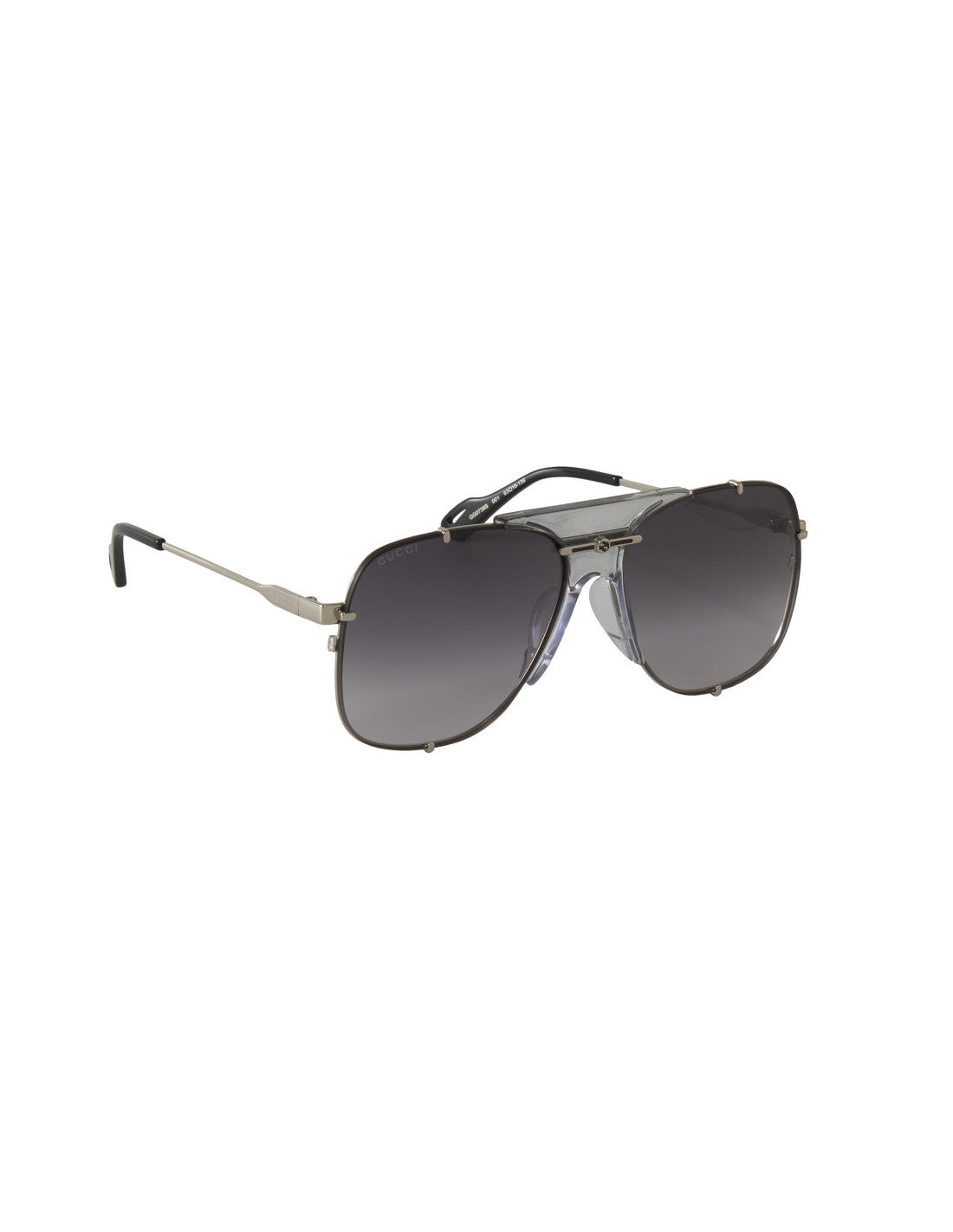 Gucci Gucci GG0739S 001 Square Shape Aviator Gris Degradado – vista 6