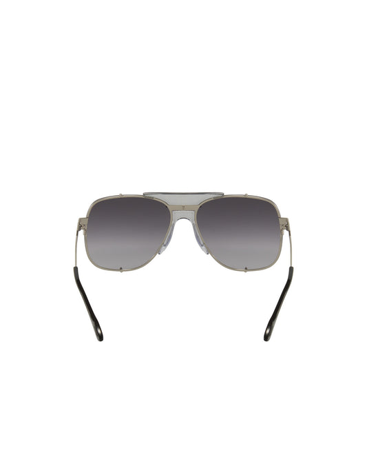 Gucci Gucci GG0739S 001 Square Shape Aviator Gris Degradado – vista 10