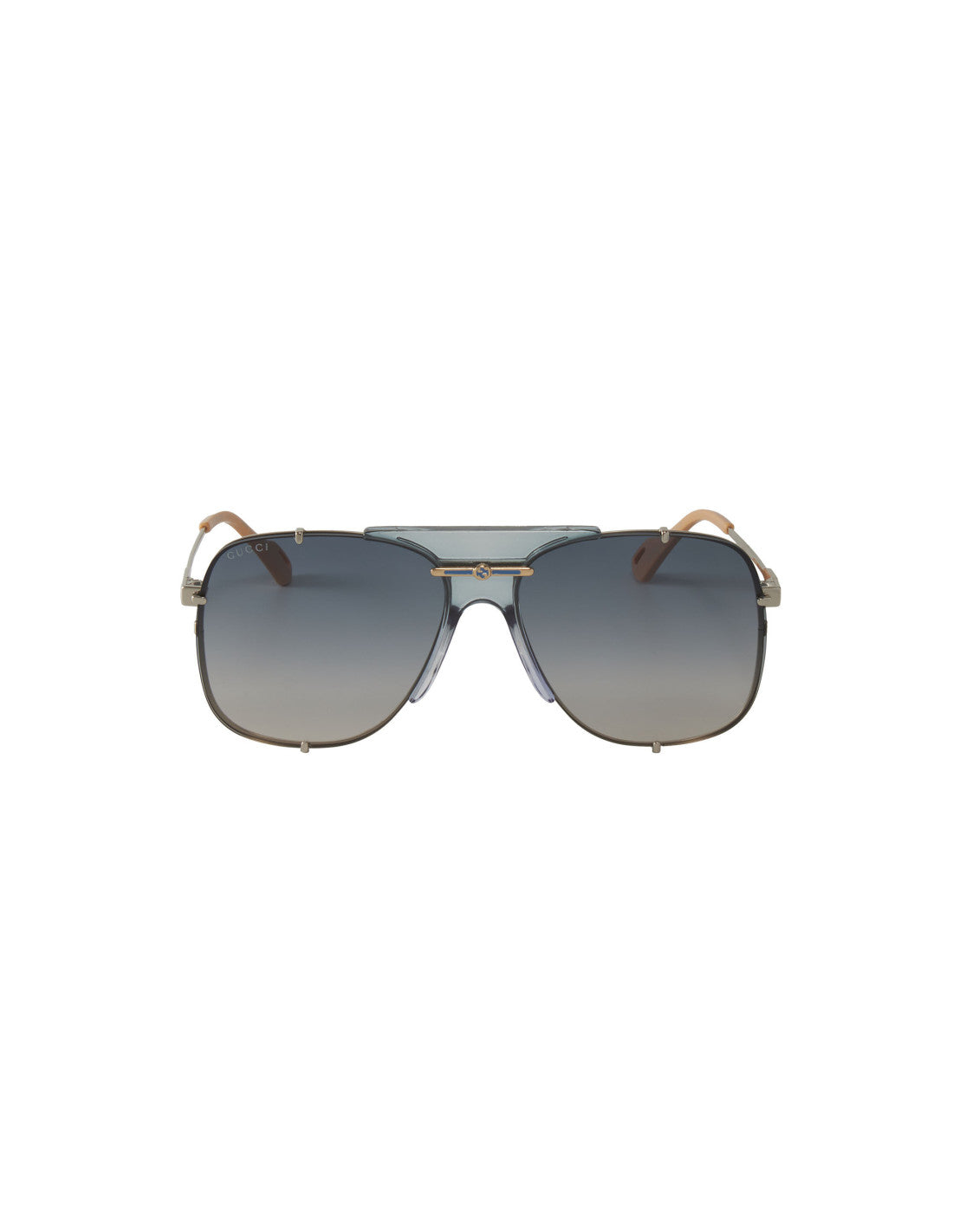 Gucci Gucci GG0739S 003 Square Shape Aviator Azul Dorado – vista 8