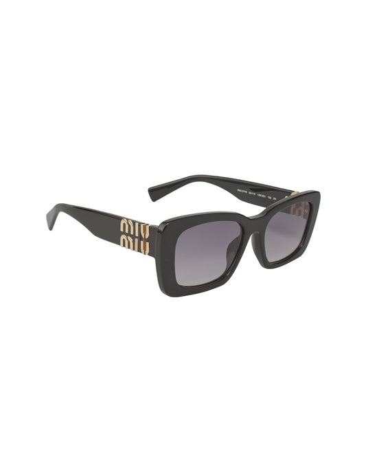 Miu Miu Miu Miu MU 07YS 1AB-5D1 Square Shape Black Gradient – vista 6