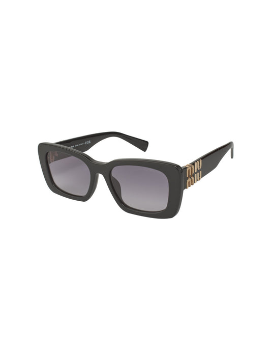 Miu Miu Miu Miu MU 07YS 1AB-5D1 Square Shape Black Gradient – vista 7