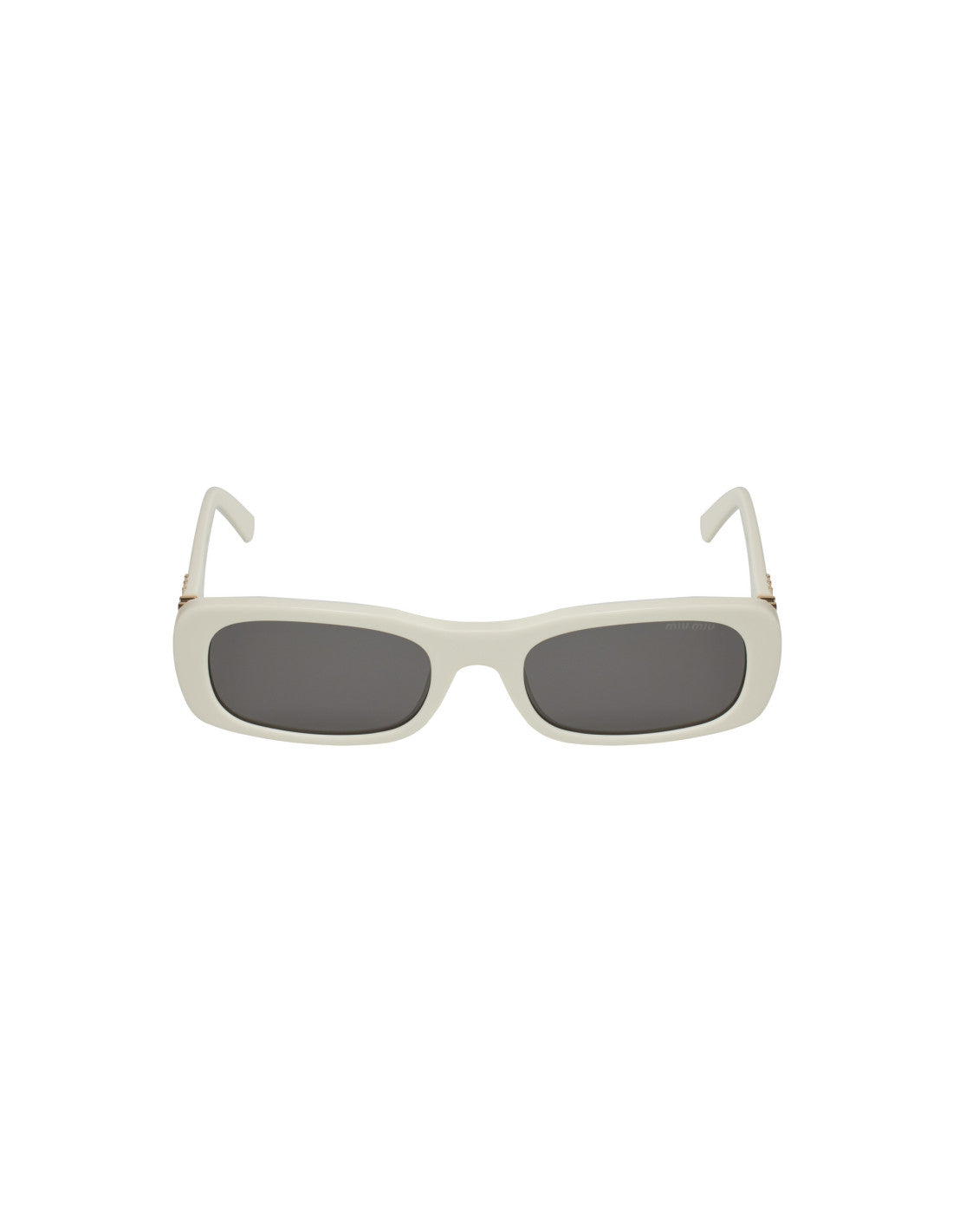 Miu Miu MU 08Z 142-5S0 rectangle shape White Gold – vista 8