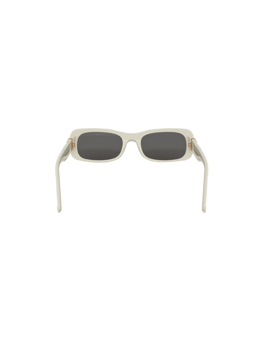 Miu Miu MU 08Z 142-5S0 rectangle shape White Gold – vista 10