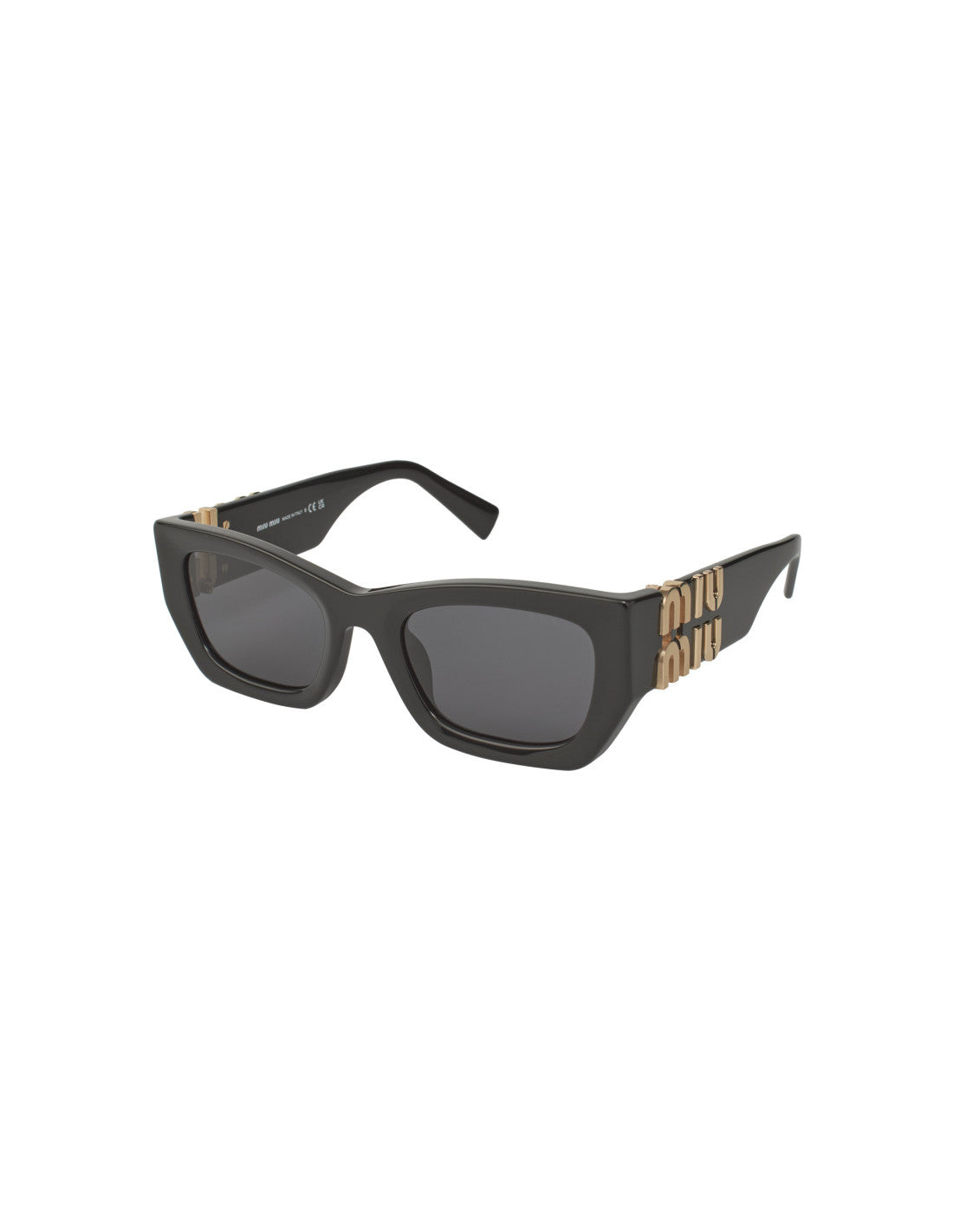 Miu Miu MU 09WS 1AB-5S0 Square Shape Black Gold – vista 7