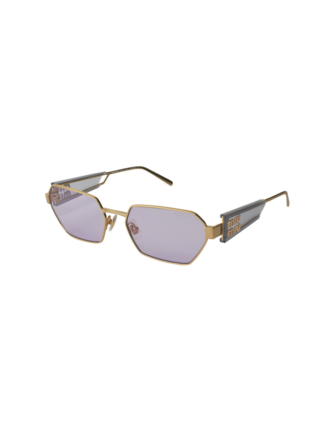 Miu Miu MU 53WS ZVN-05S Square Shape Pale Gold Violet – vista 7