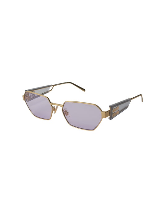 Miu Miu MU 53WS ZVN-05S Square Shape Pale Gold Violet – vista 7