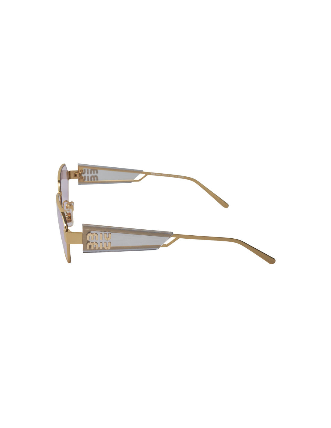 Miu Miu MU 53WS ZVN-05S Square Shape Pale Gold Violet – vista 9