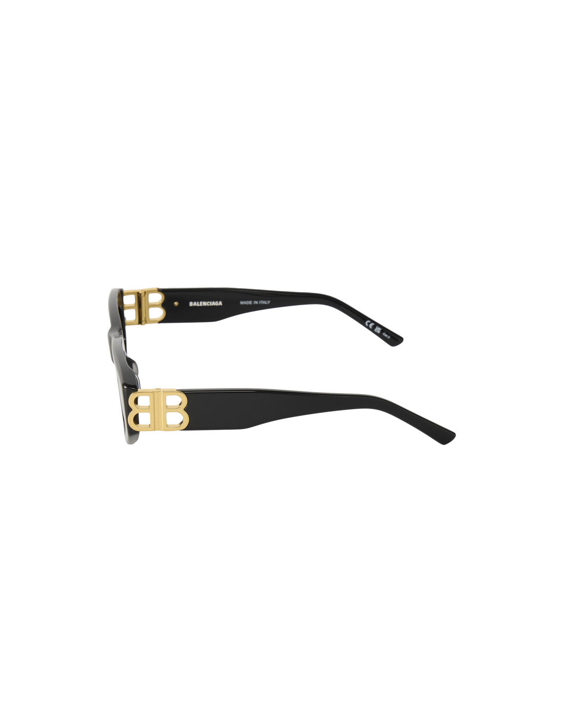 Balenciaga BB0095S 001 Square Eye Cat Black Gold – vista 9