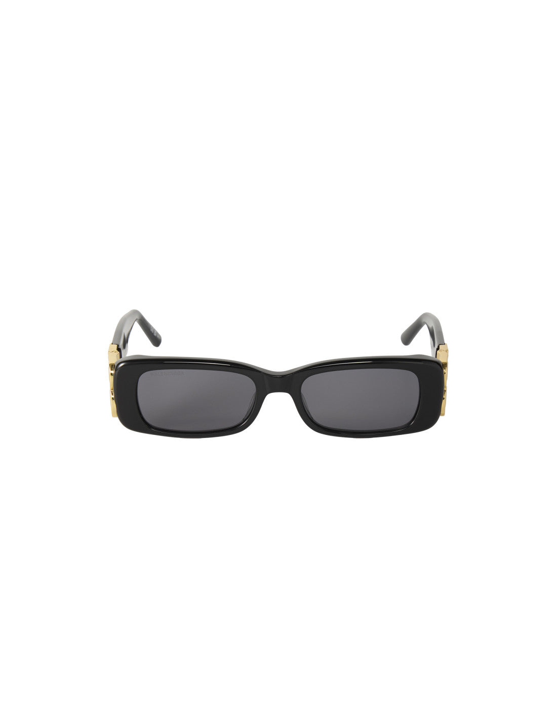 Balenciaga BB0096S 001 Dynasty Rectangle Black Gold – vista 8