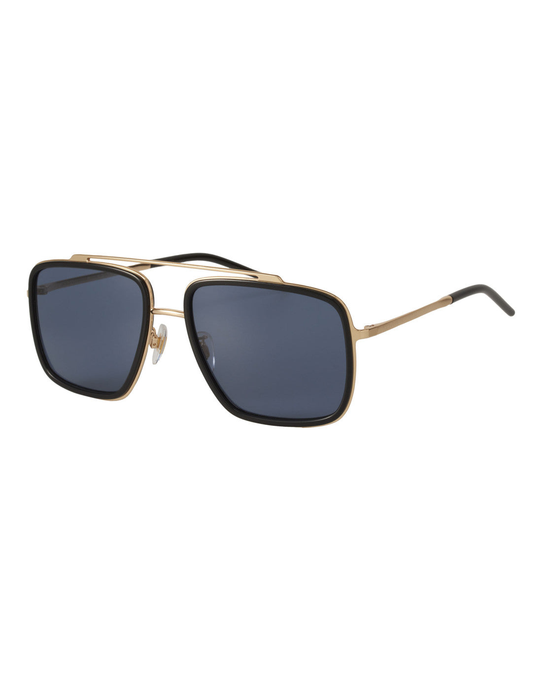 Dolce &amp; Gabbana DG2220 02/81 Square Shape Negro Dorado – vista 7