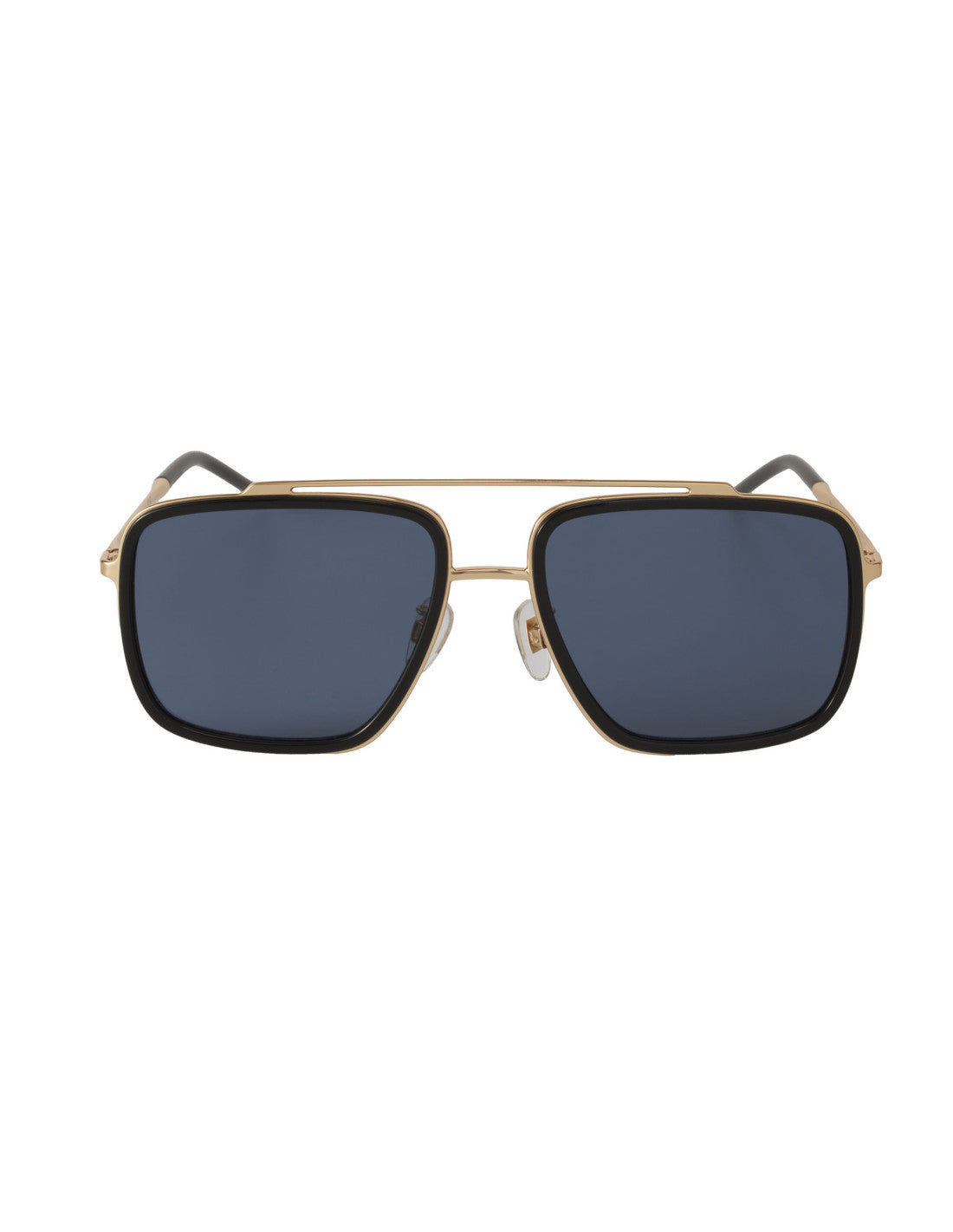 Dolce &amp; Gabbana DG2220 02/81 Square Shape Negro Dorado – vista 8