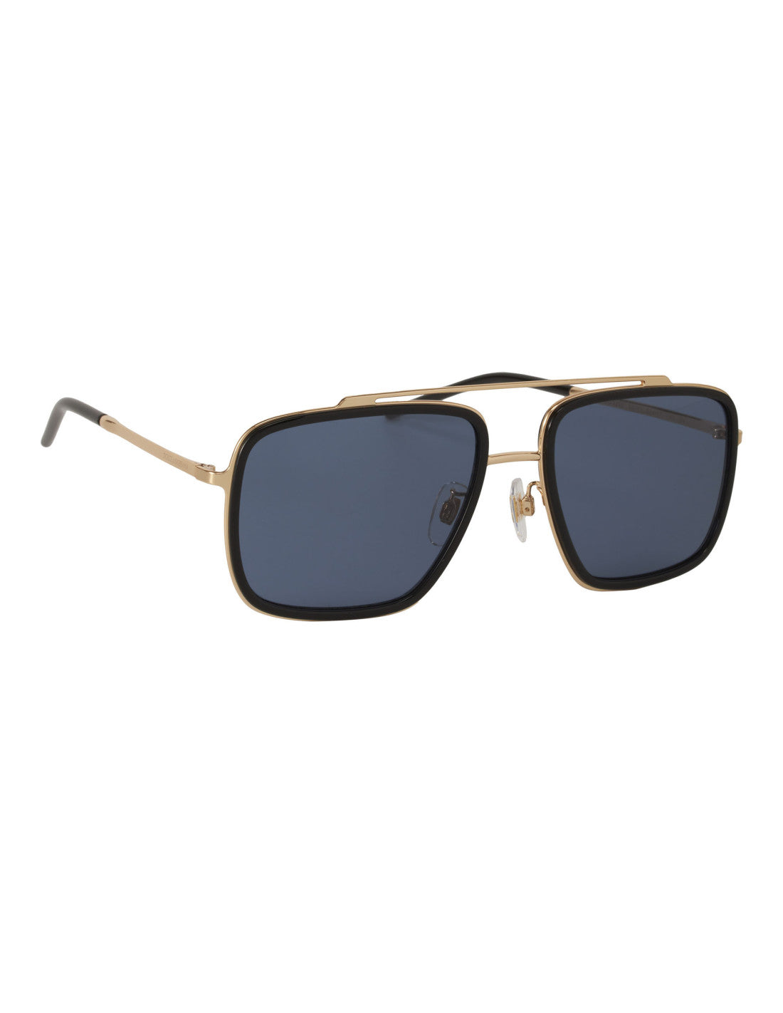 Dolce &amp; Gabbana DG2220 02/81 Square Shape Negro Dorado – vista 9