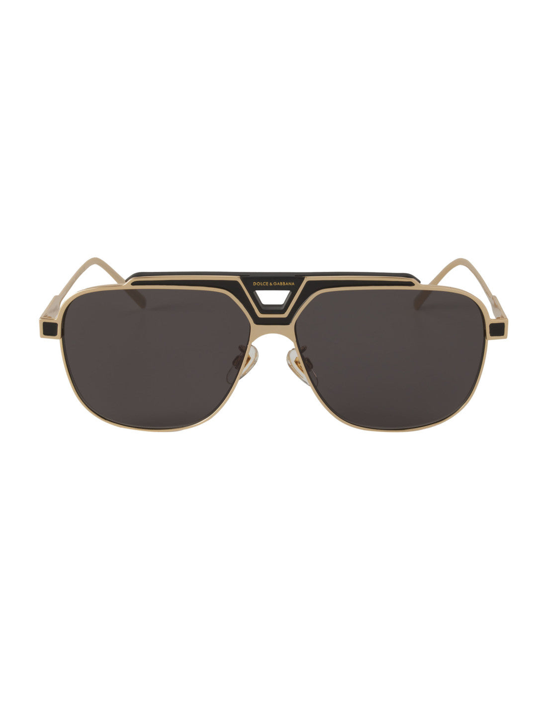 Dolce &amp; Gabbana DG2256 1334/87 Aviator Square Negro Dorado – vista 8