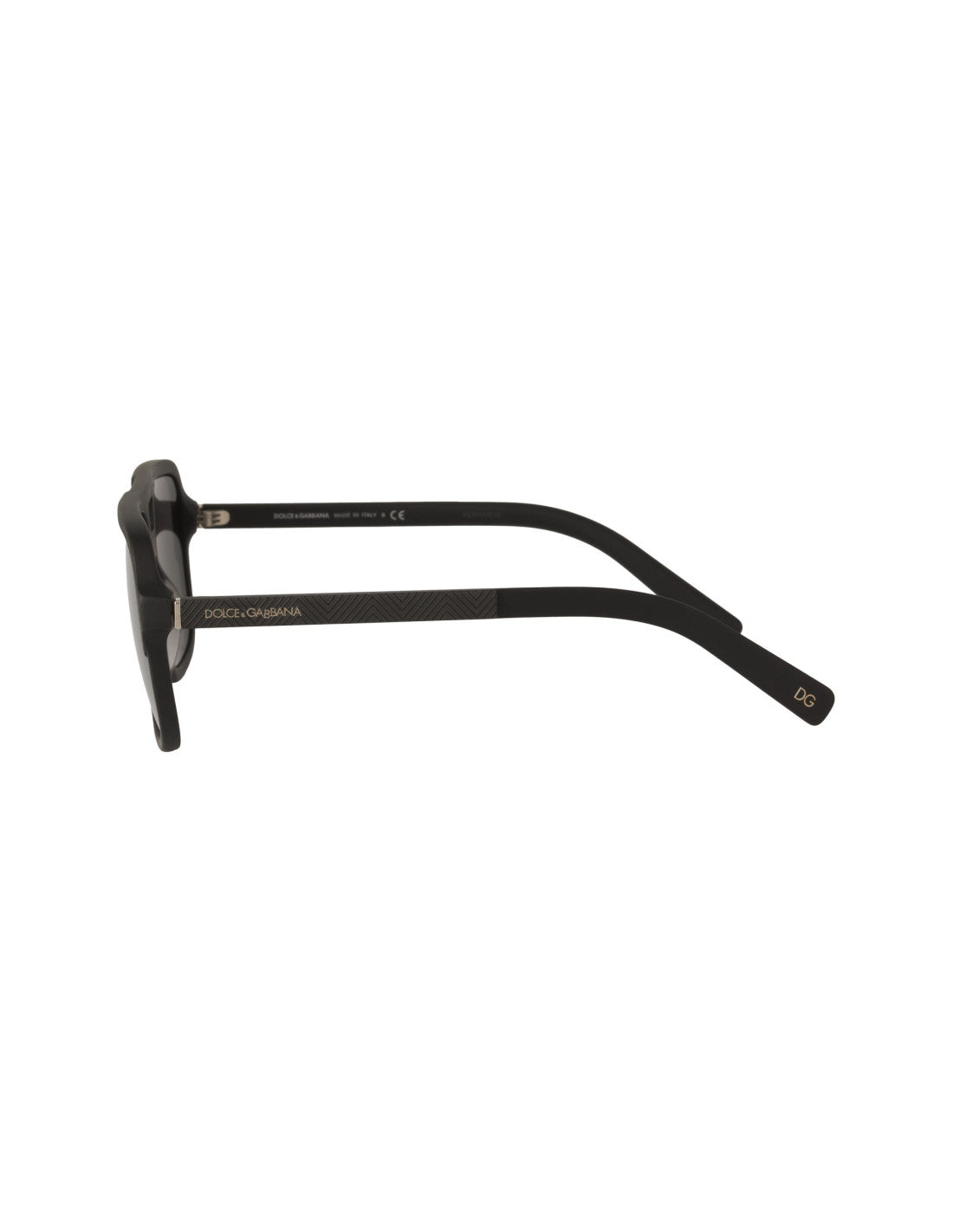 Dolce &amp; Gabbana DG4354 3298/6G Aviator Square Negro Mate Plata – vista 6