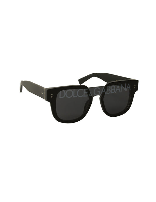 Dolce &amp; Gabbana DG4356 501/M Square Shape Negro Plata – vista 6