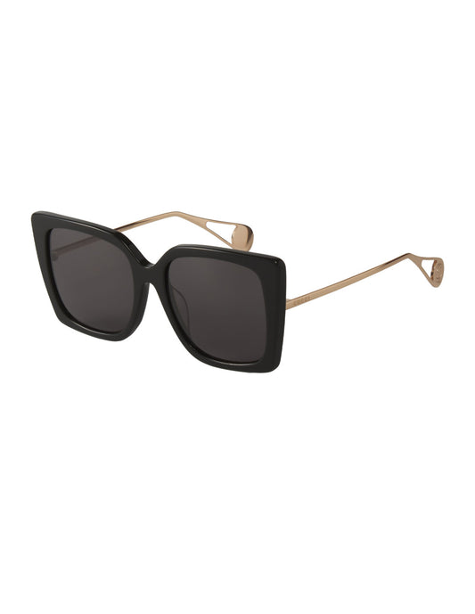 Gucci Gucci GG0435S 001 Square Shape Black Grey – vista 7