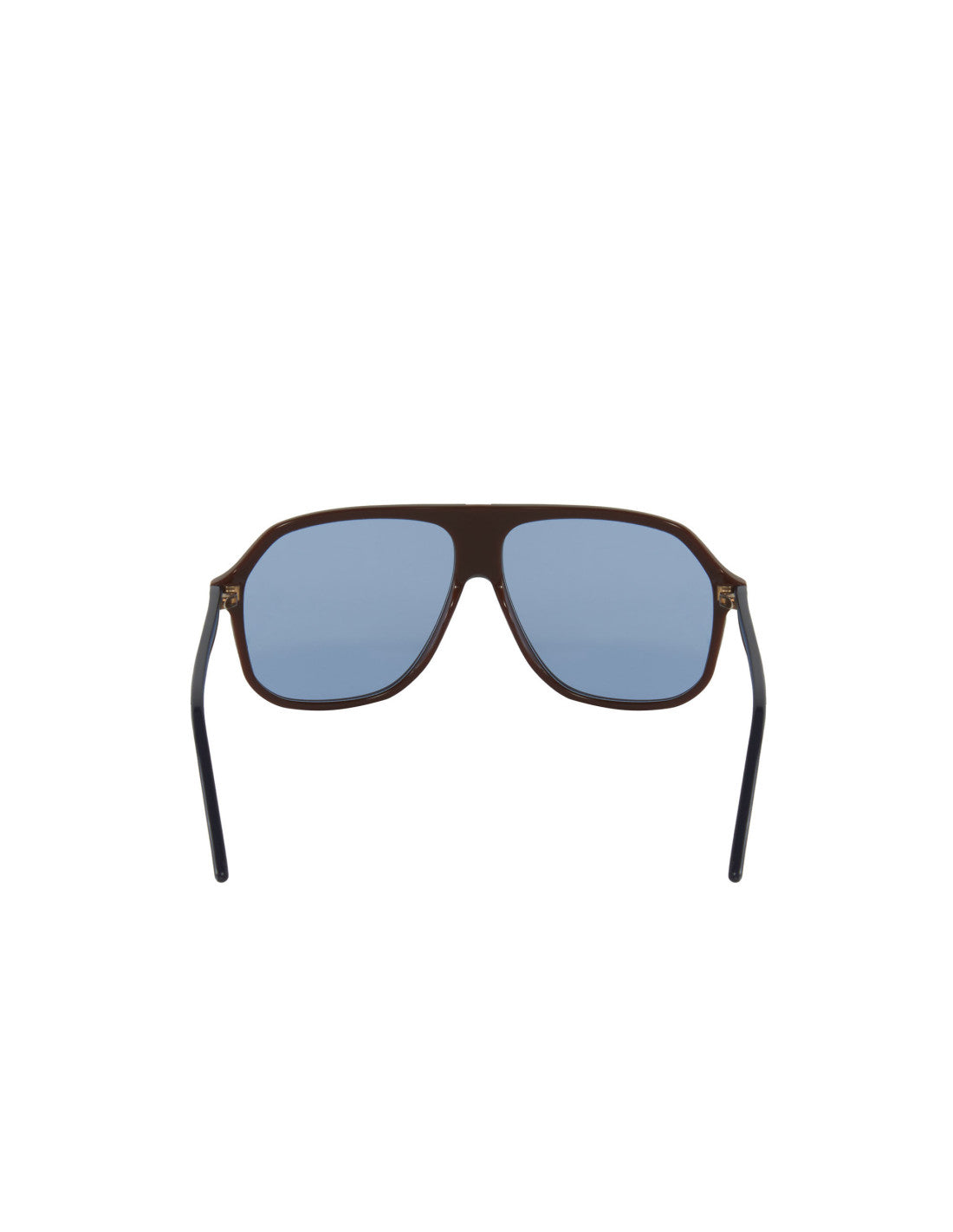 Gucci Gg0734s 002 Square Aviator Azul Naranja transparente – vista 10