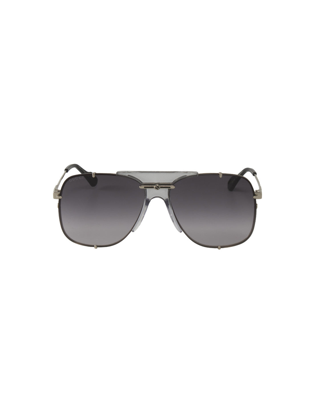 Gucci Gucci GG0739S 001 Square Shape Aviator Gris Degradado – vista 8
