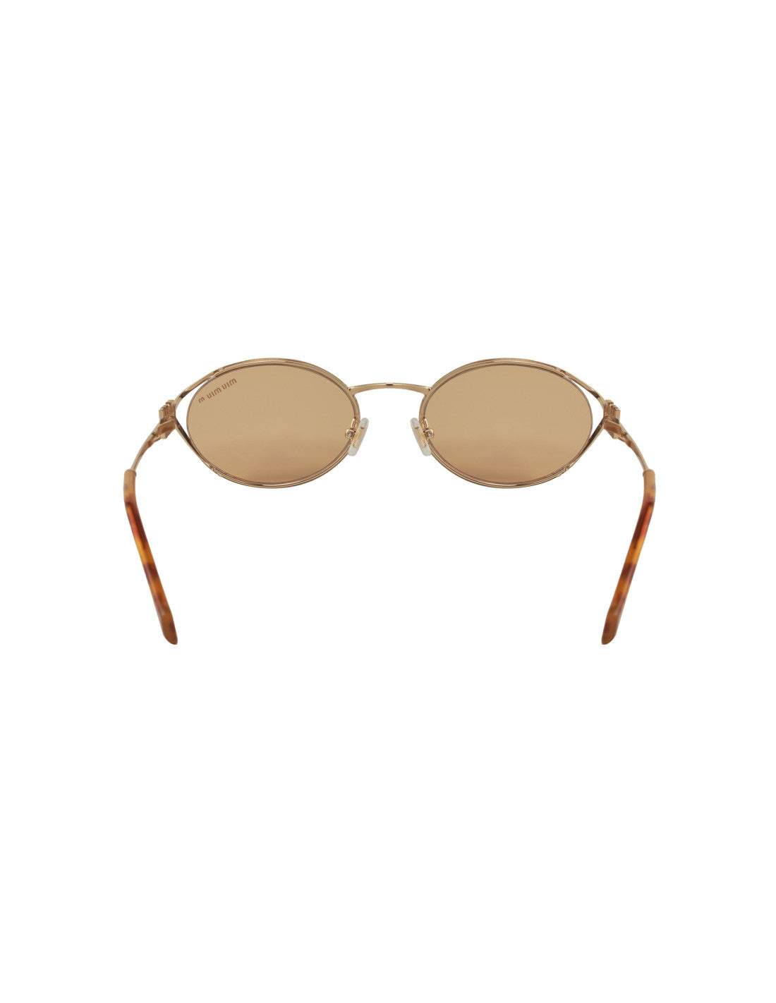 Miu Miu MU 52YS 5AK-10B Oval Shape Orange Gold – vista 10